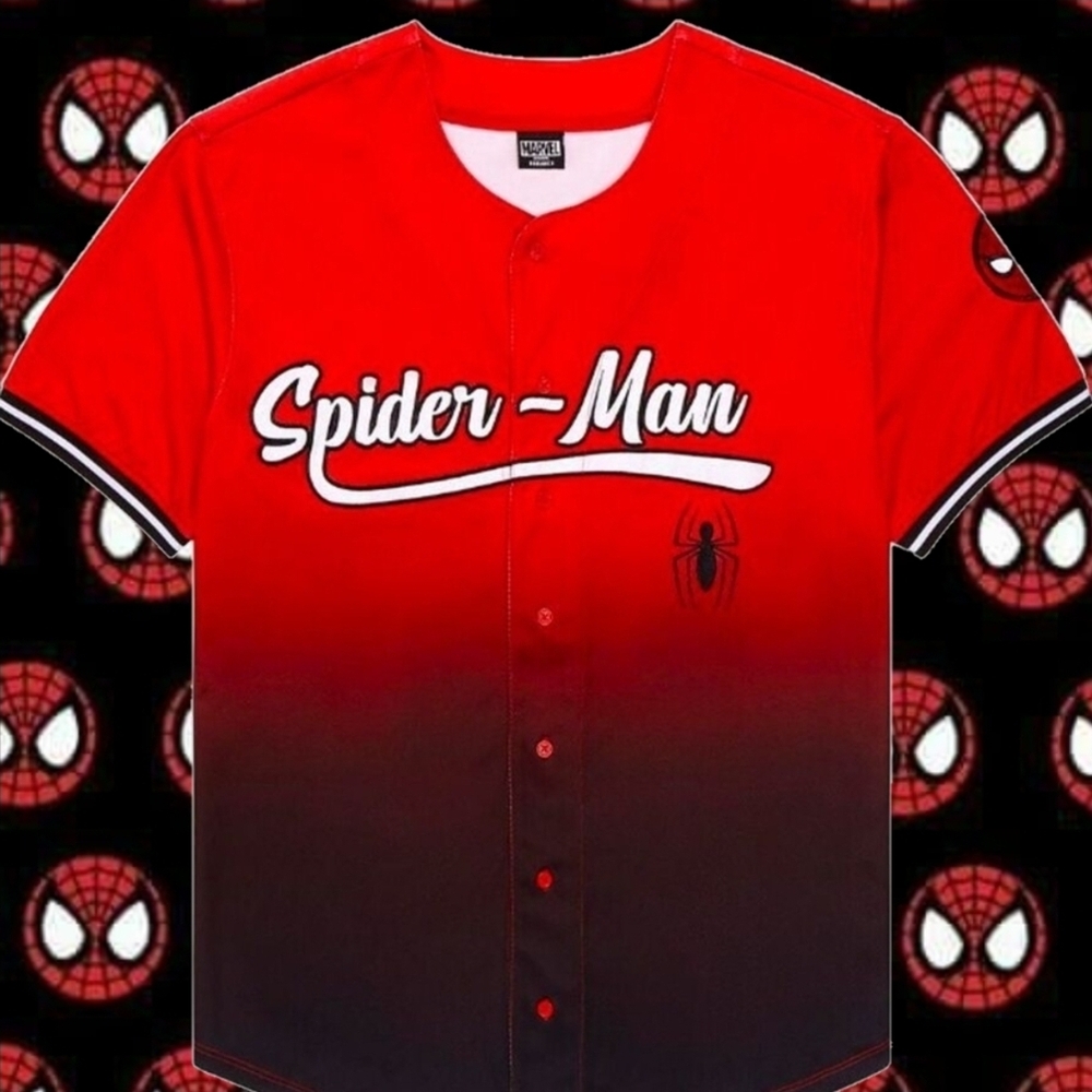 Marvel Spider-Man Red and Black Jersey